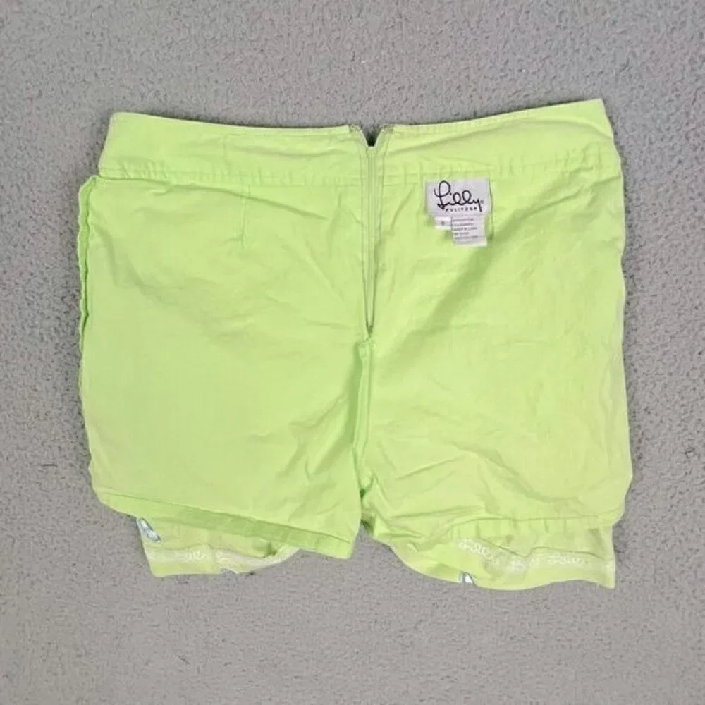 LILLY PULITZER WOMENS LIME GREEN SKORT SIZE 8